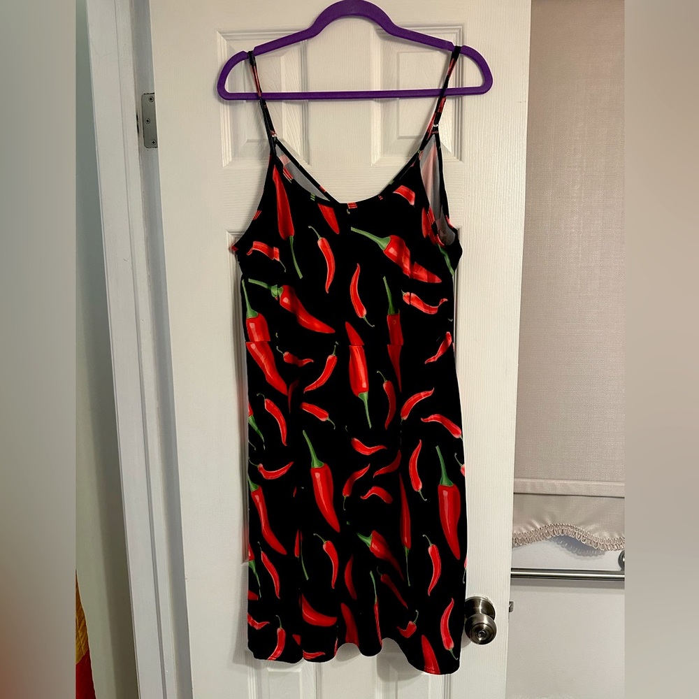 Chili pepper dress! Only worn once for a costume. In perfect condition.